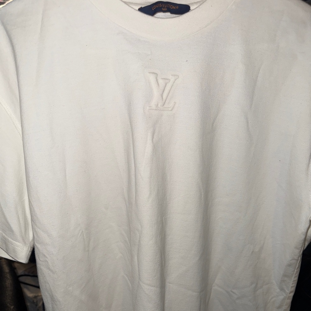 Louis Vuitton Cream T-Shirt with Brown Tag